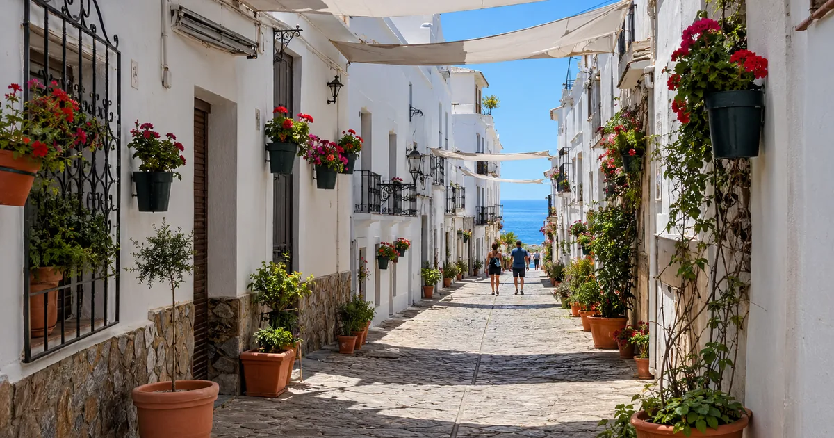 Ruta a pie desde el centro de Nerja hasta Playa de Calahonda